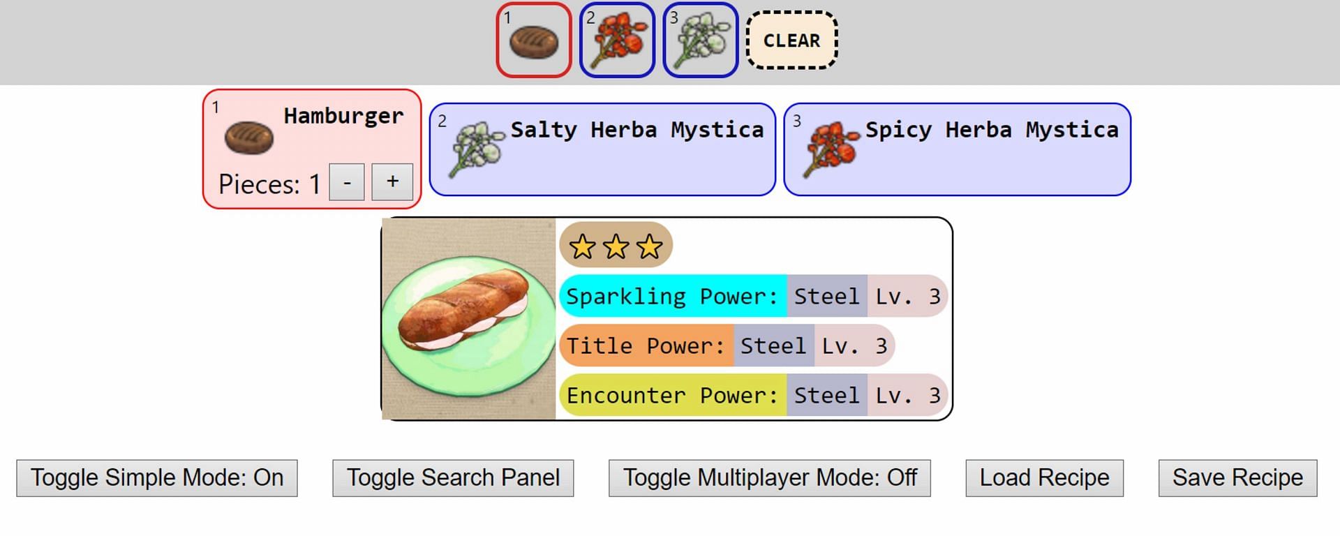 Pokemon Scarlet and Violet, Shiny/Sparkling Power Sandwich Recipes