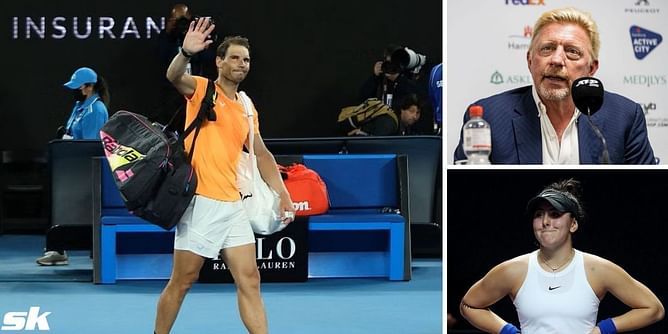 "Champion says goodbye" - Boris Becker, Bianca Andreescu, and sports world react to Rafael Nadal's emotional exit at Australian Open 2023