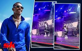 WATCH: Israel Adesanya shows off incredible dance moves doing crip walk live on stage during Xzibit show