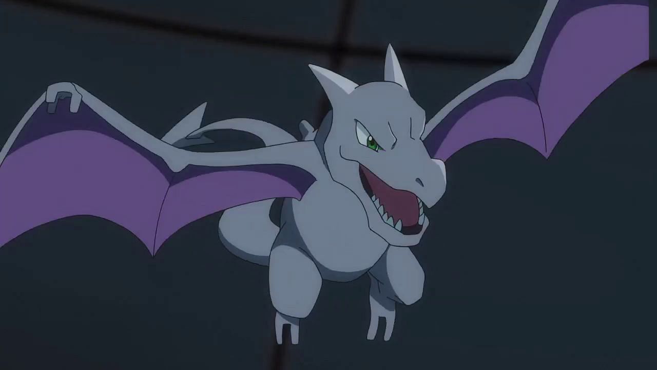 In the main series, players can get Aerodactyl by reviving one from an Old Amber (Image via The Pokemon Company)