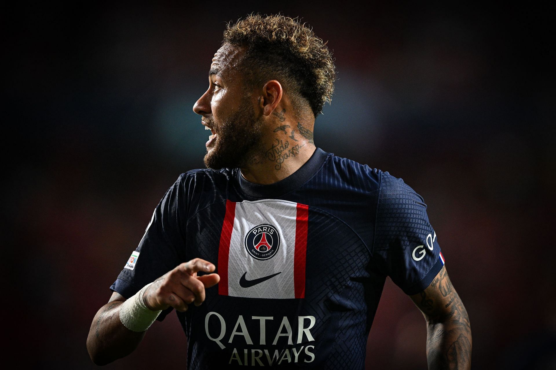 2022-23 PSG**Paris St Germain**UCL Home Shirt NEYMAR JR#10 Official Player  Issue Name Number Set