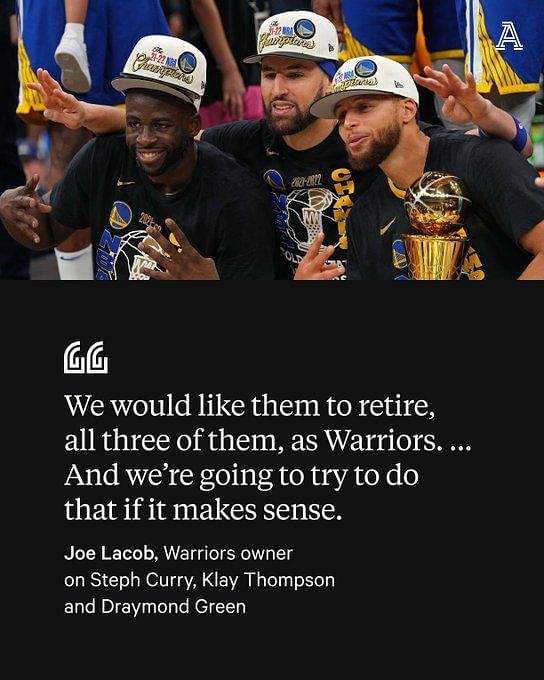 Joe Lacob: Warriors Want Steph Curry, Draymond Green, Klay Thompson to  Retire with GS, News, Scores, Highlights, Stats, and Rumors
