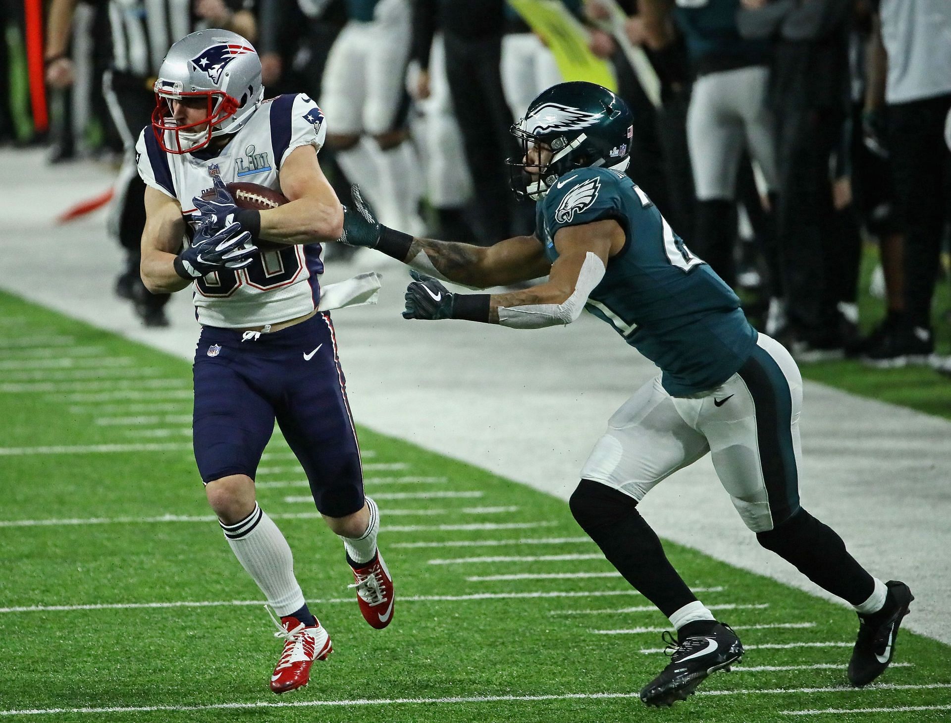 The Eagles won their first-ever Super Bowl championship by beating New England.