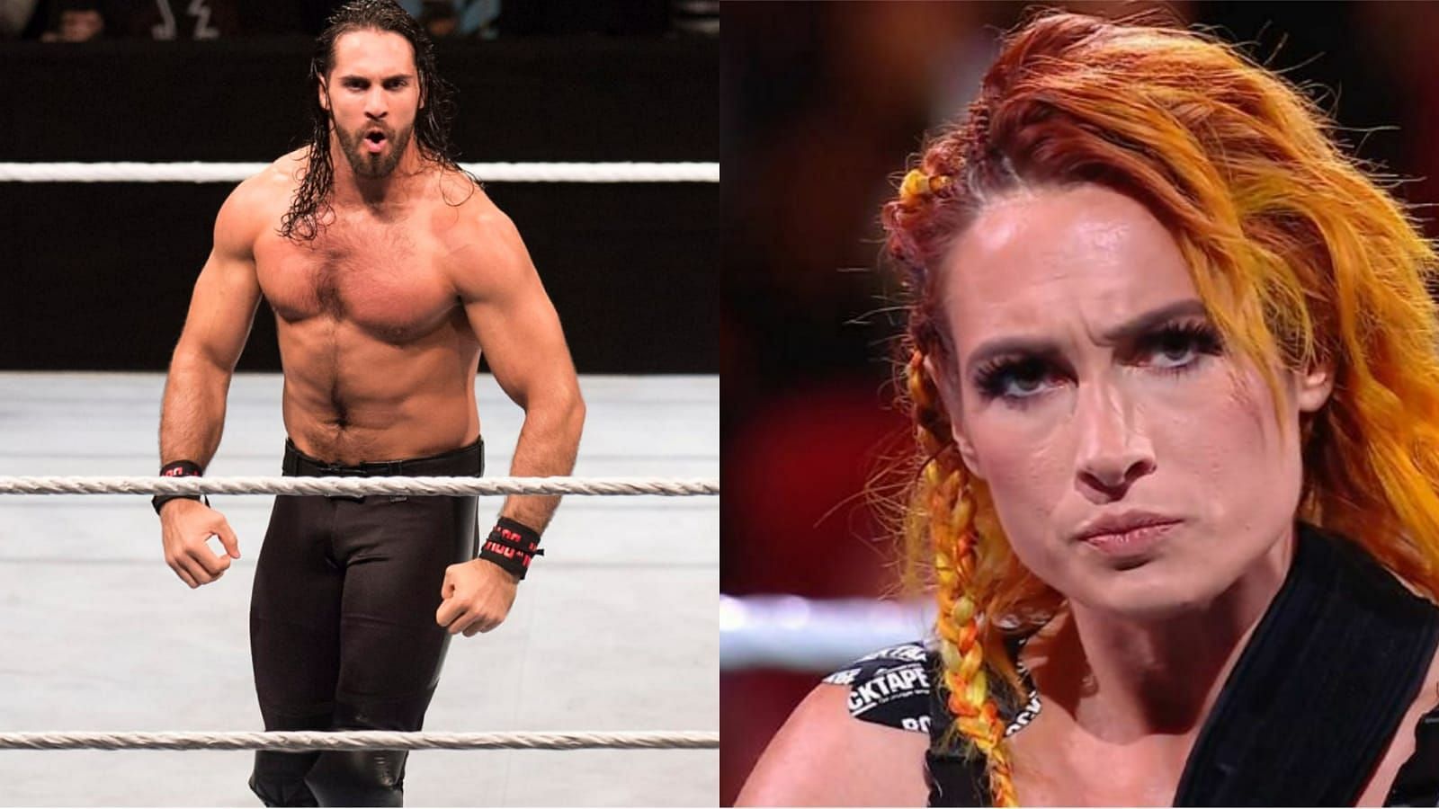 Seth Rollins (left) and Becky Lynch (right)