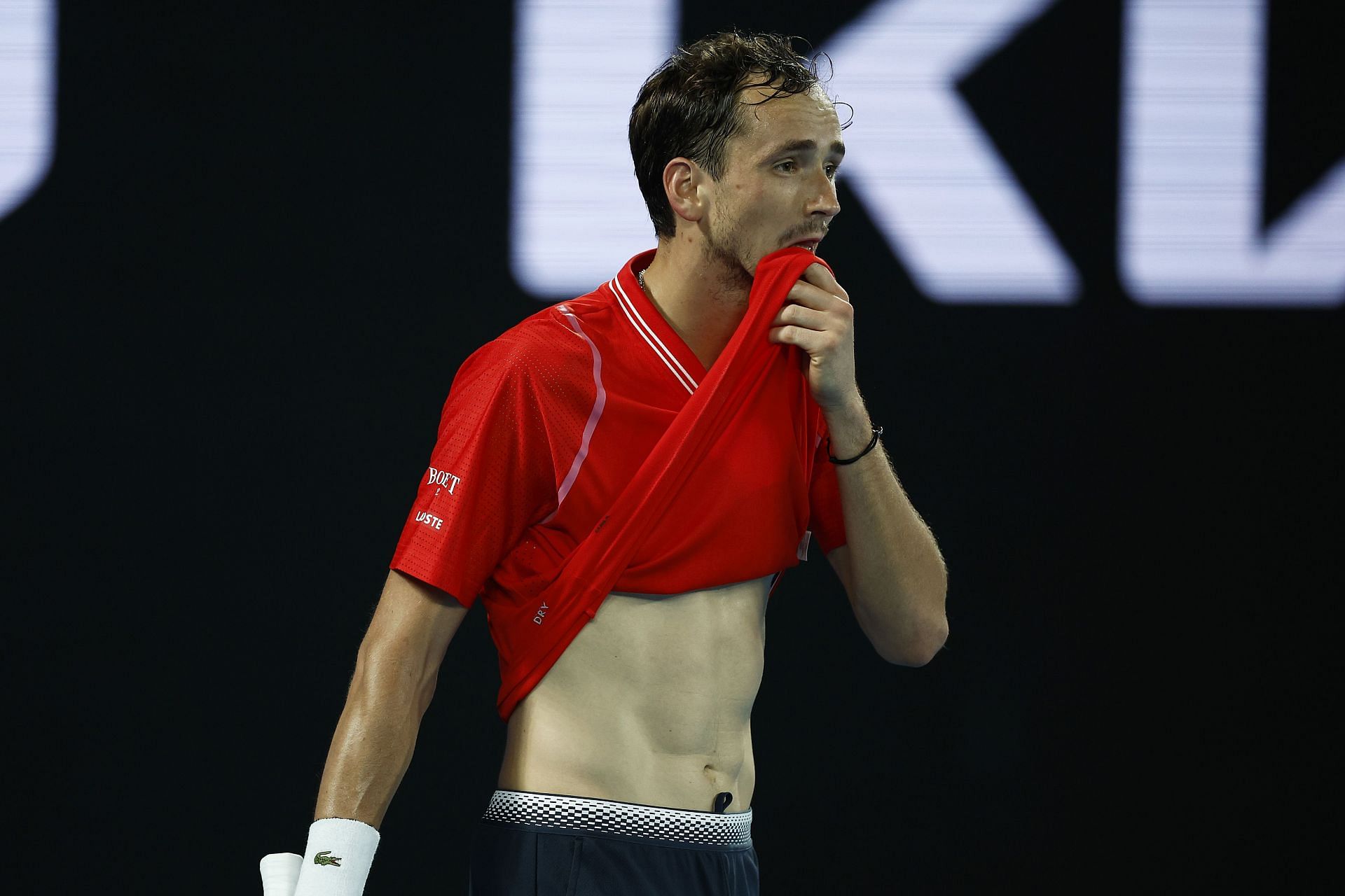 Daniil Medvedev pictured at the 2023 Australian Open.