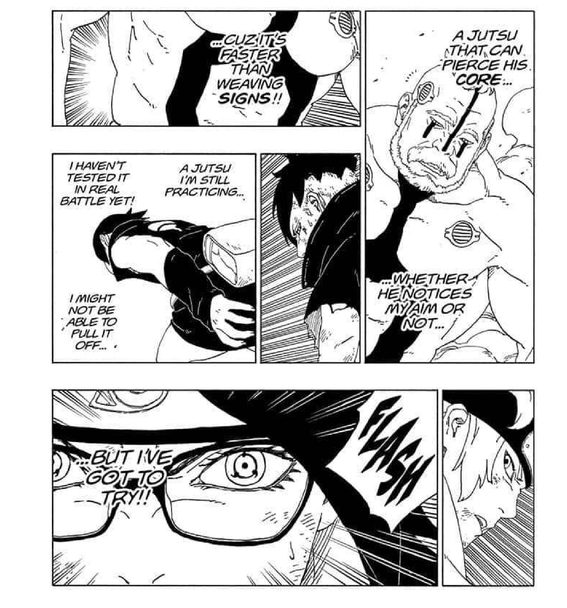 Animellow Explore - LEAKS: In latest Boruto's chapter Sarada has finally  Awakened her Mangekyou Sharingan! Also Boruto Manga going on hiatus for 3  months