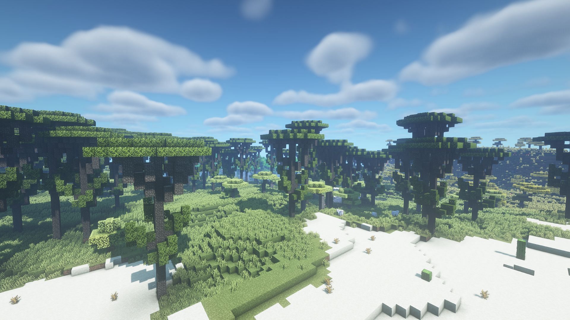Araucaria Savanna and many other biomes can be added to Minecraft through this mod (Image via CurseForge)