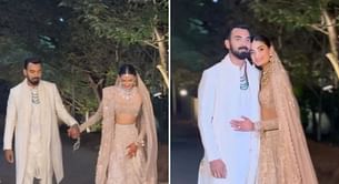 [WATCH] Newly-wed KL Rahul and Athiya Shetty get candid in viral video after marriage