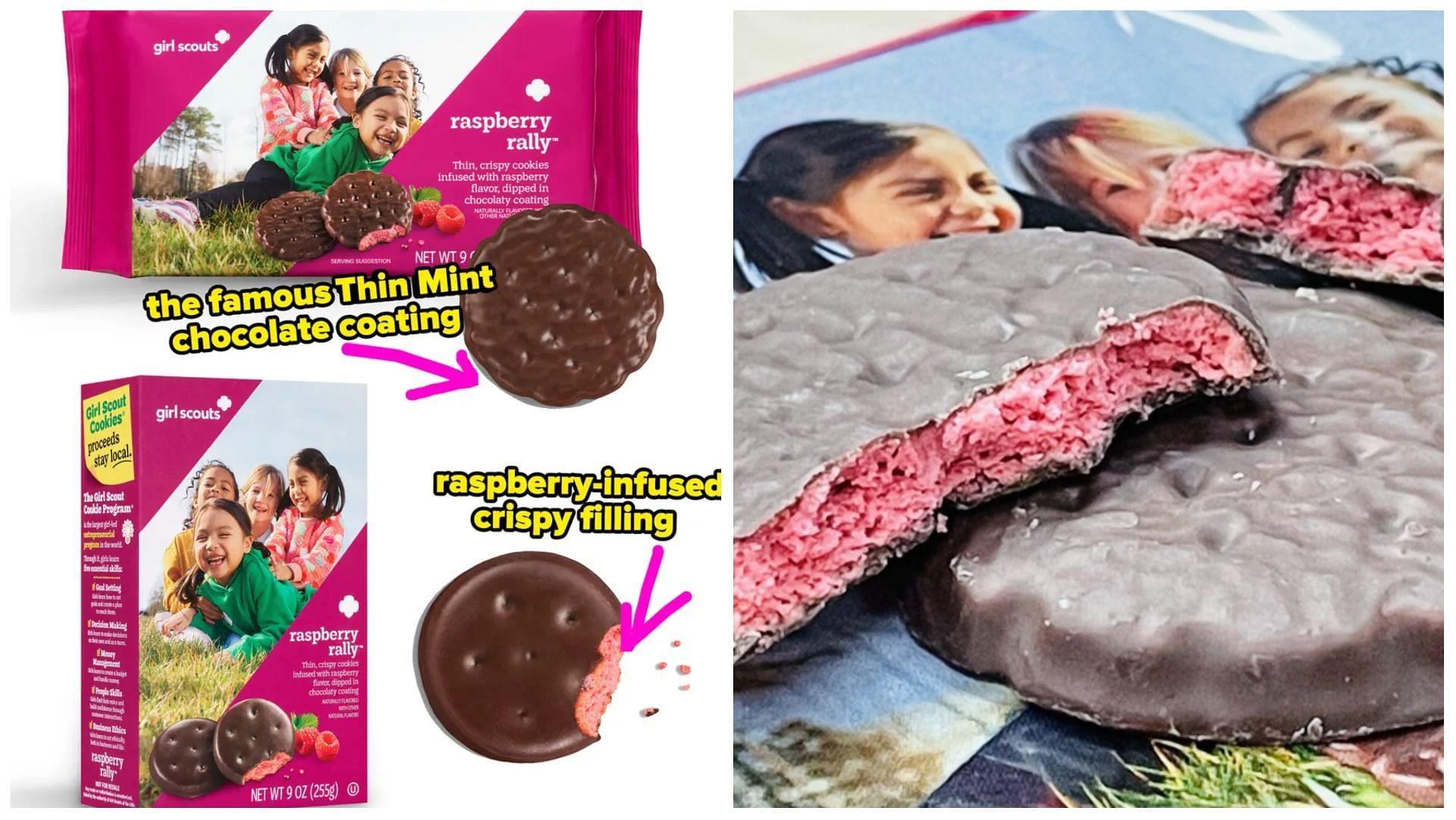 All you need to know about Girl Scouts’ new Raspberry Rally cookies