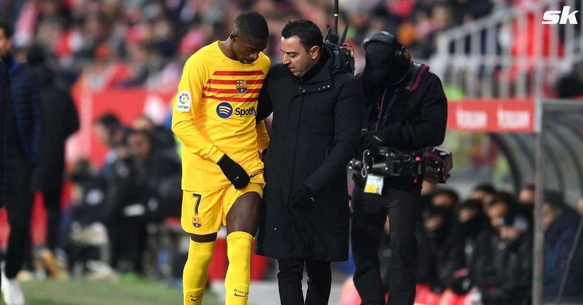 “It’s a real shame” – Barcelona boss Xavi provides update on Ousmane Dembele’s injury 