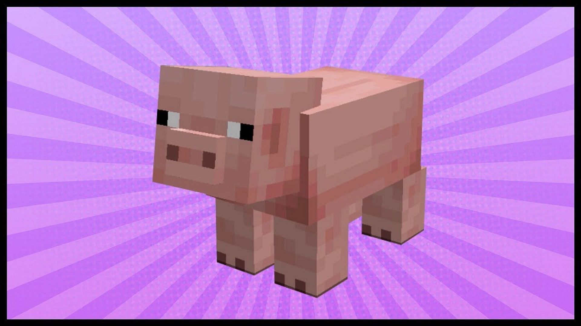 Pigs have been around a long time in Minecraft and remain very popular (Image via Rajcraft/YouTube)