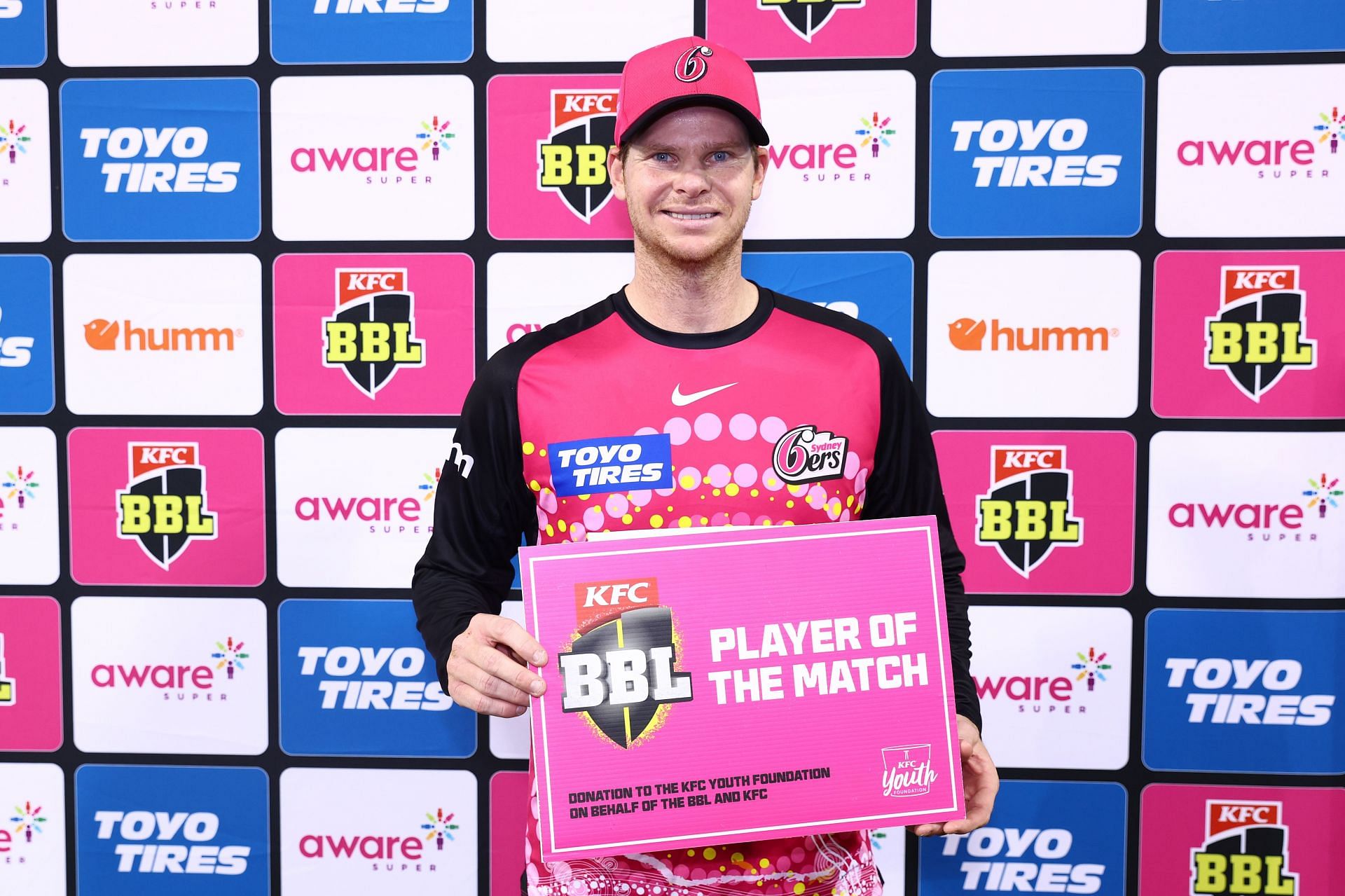 Steve Smith has scores of 36, 101, and 125* in BBL 2022-23. (Credits: Getty)