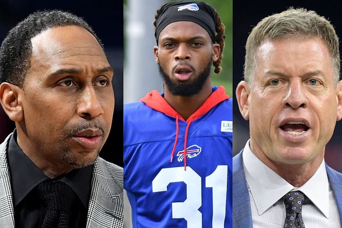 Stephen A. Smith and Troy Aikman give honest reactions to Damar Hamlin’s collapse - “I was scared to death”, "No one's experienced anything like this”