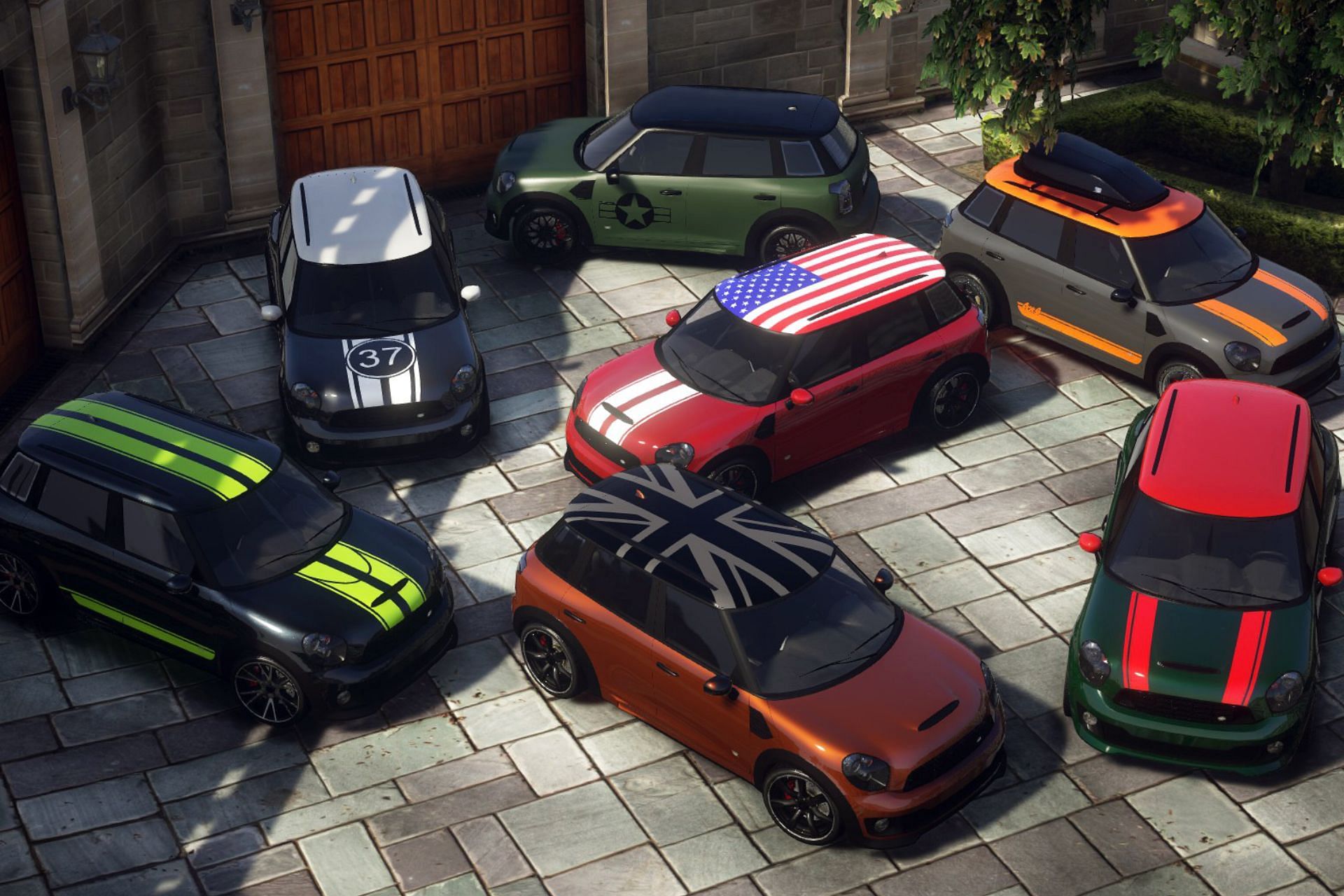 All of the Issi Rally liveries that are included with the mod (Image via Morgan_55)