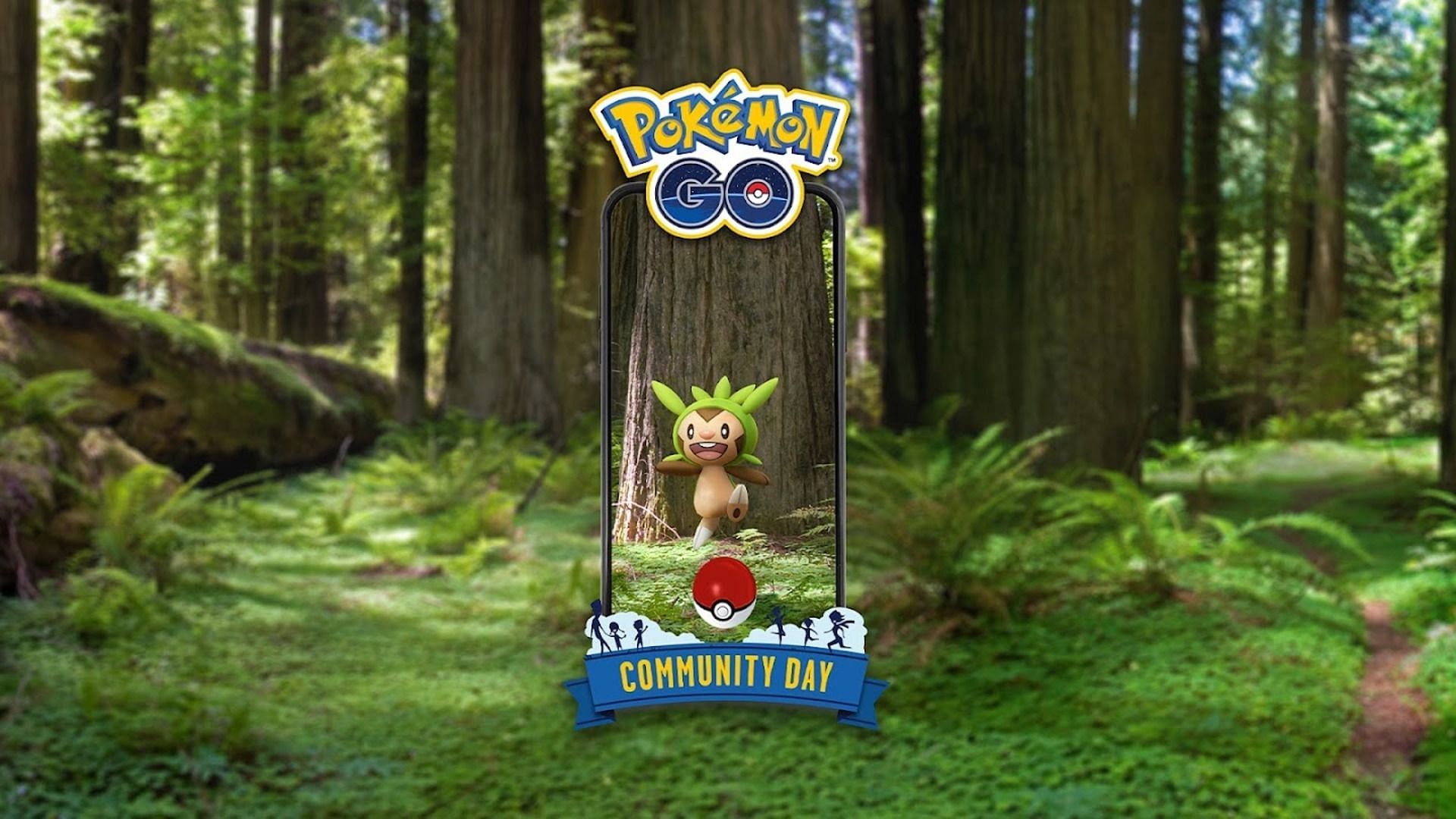Official artwork for the Chespin Community Day in Pokemon GO (Image via Niantic)