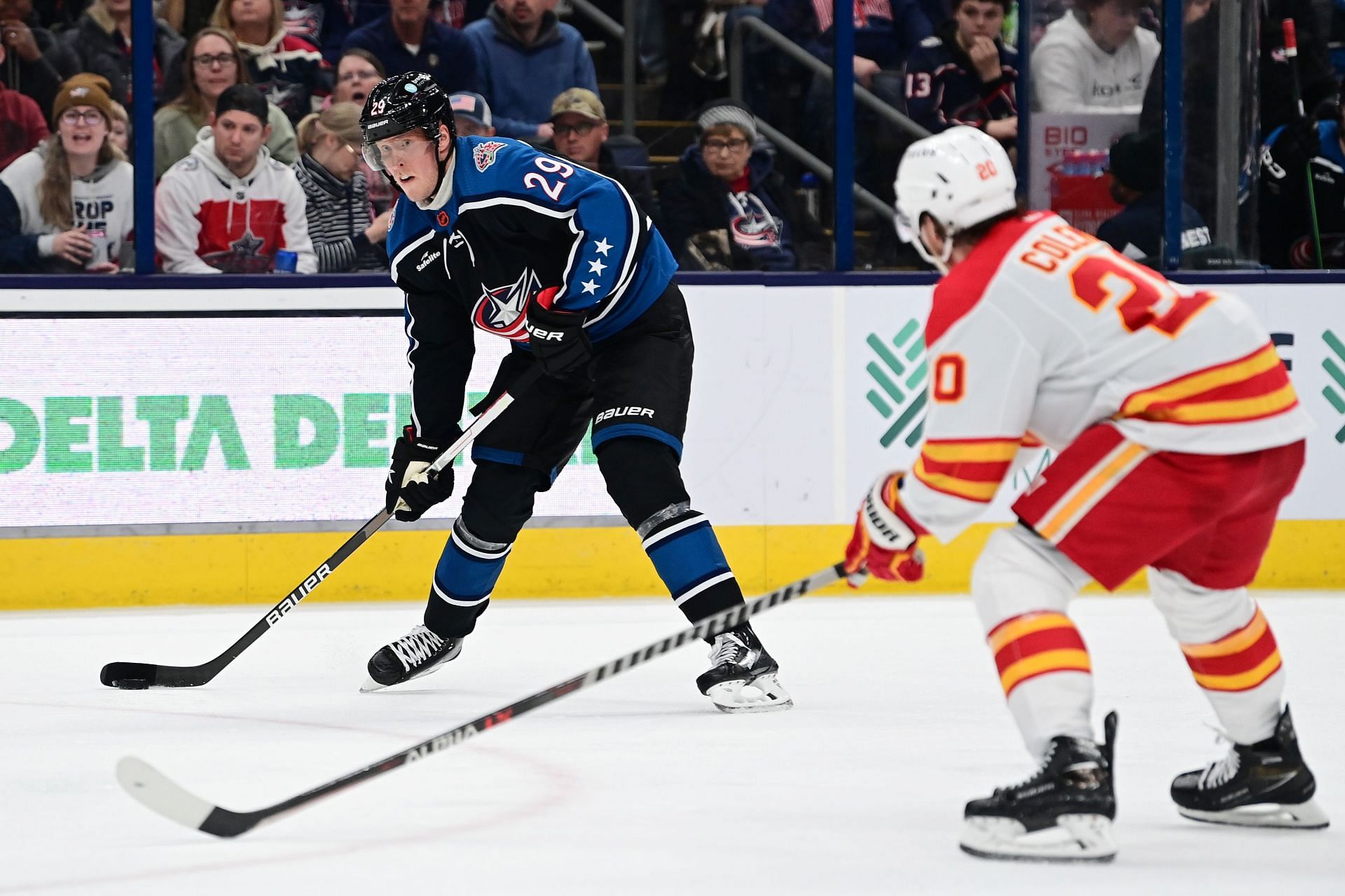 Calgary Flames v Columbus Blue Jackets