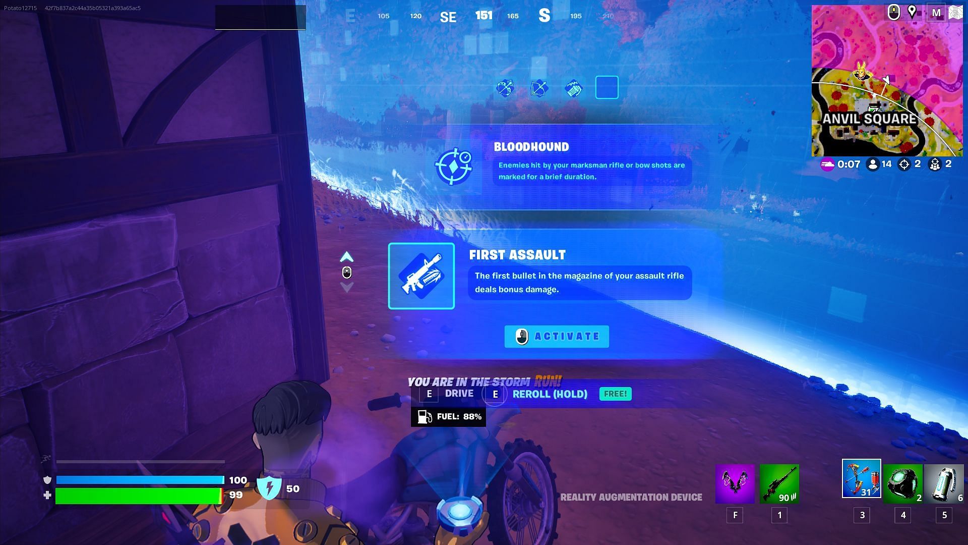 Remember to reload often to deal more damage to opponents (Image via Epic Games/Fortnite)