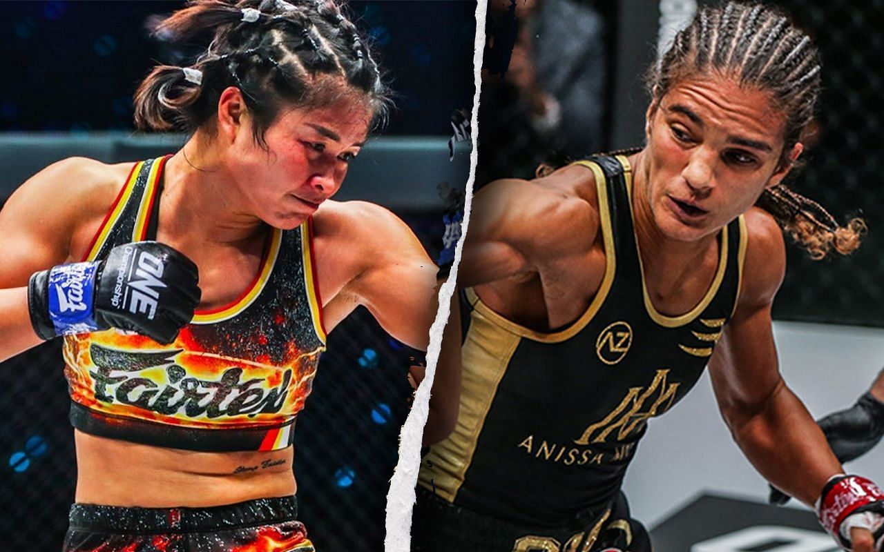 Stamp Fairtex (Left) will face Anissa Meksen (Right) at ONE Fight Night 6 on Prime Video