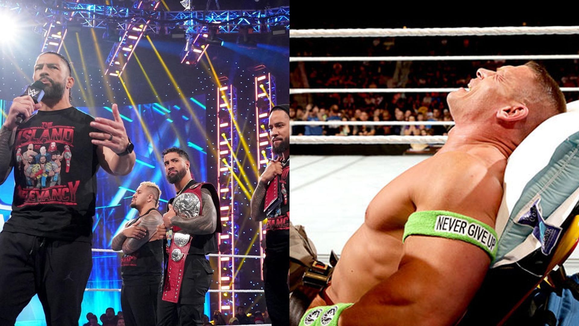 John Cena was attacked by The Bloodline after SmackDown