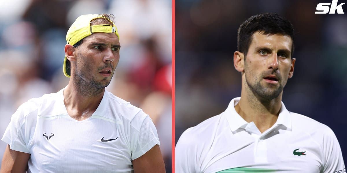 Novak Djokovic [R] and Rafael Nadal will feature in the 2023 Dubai Tennis Championships