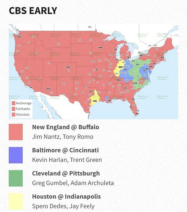 NFL Week 17 TV distribution map: Detroit Lions vs. Chicago Bears - Pride Of  Detroit