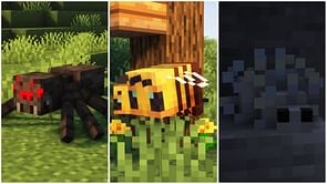 Every arthropod mob in Minecraft