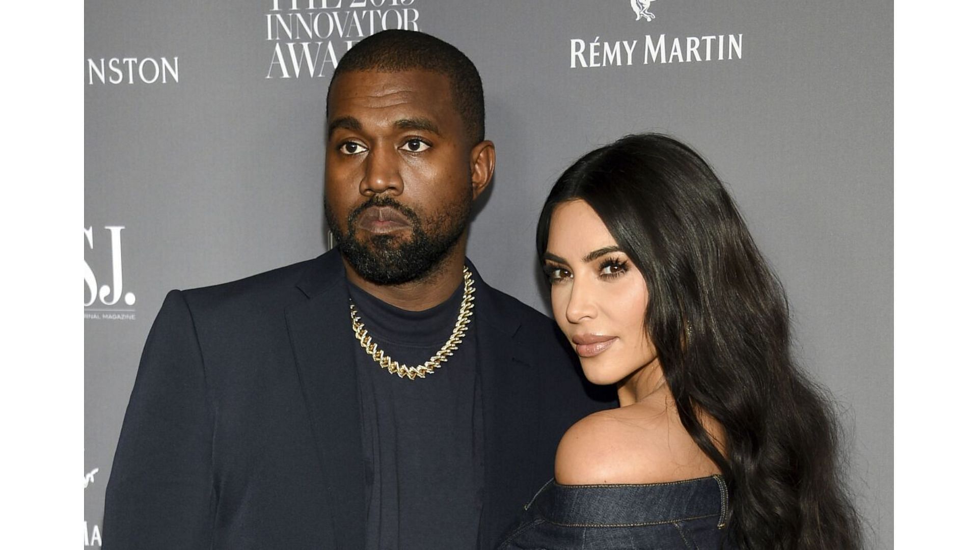Kanye with his ex-wife Kim Kardashian (Image via Getty/Evan Agostini)
