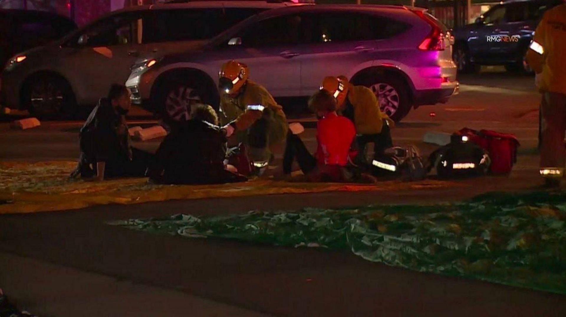 First-responders at the Monterey Park shooting site (Image via Twitter/@CyberRealms1)