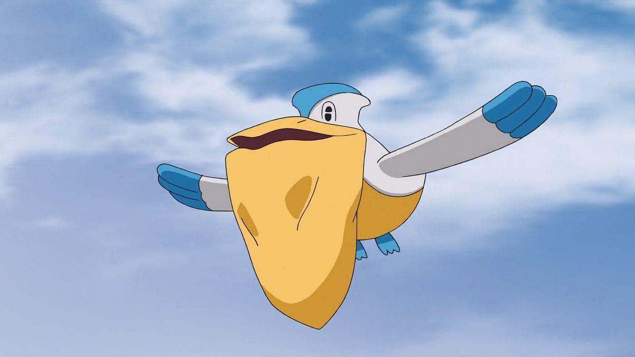 Pelipper as it appears in the anime (Image via The Pokemon Company)