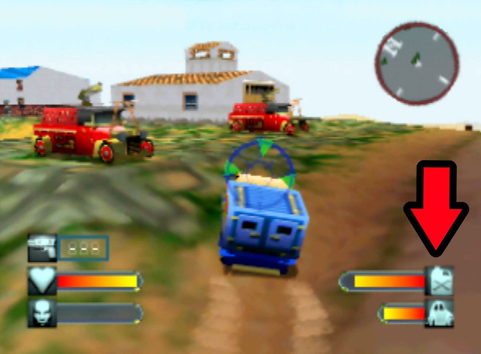 Body Harvest was a Nintendo 64 game with this feature (Image via Rockstar Games)