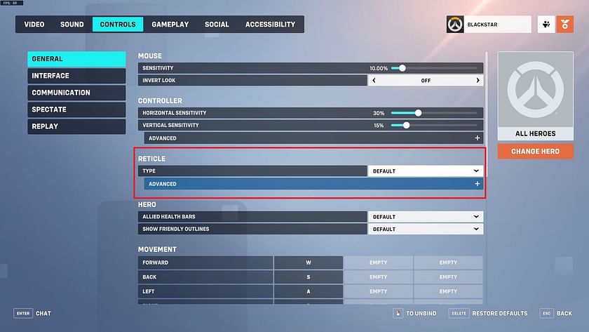 How to change crosshair in Overwatch 2 Season 2