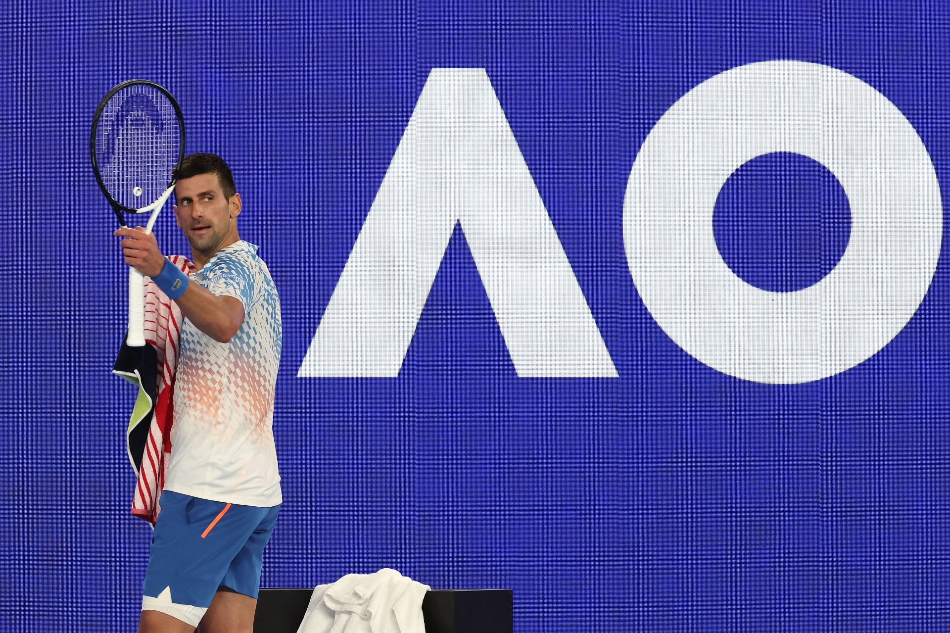 Novak Djokovic is into a tenth Australian Open final.