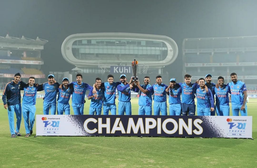 India defeat Sri Lanka by 2-1 in the recent three-match T20I series [Pic Credit: BCCI]