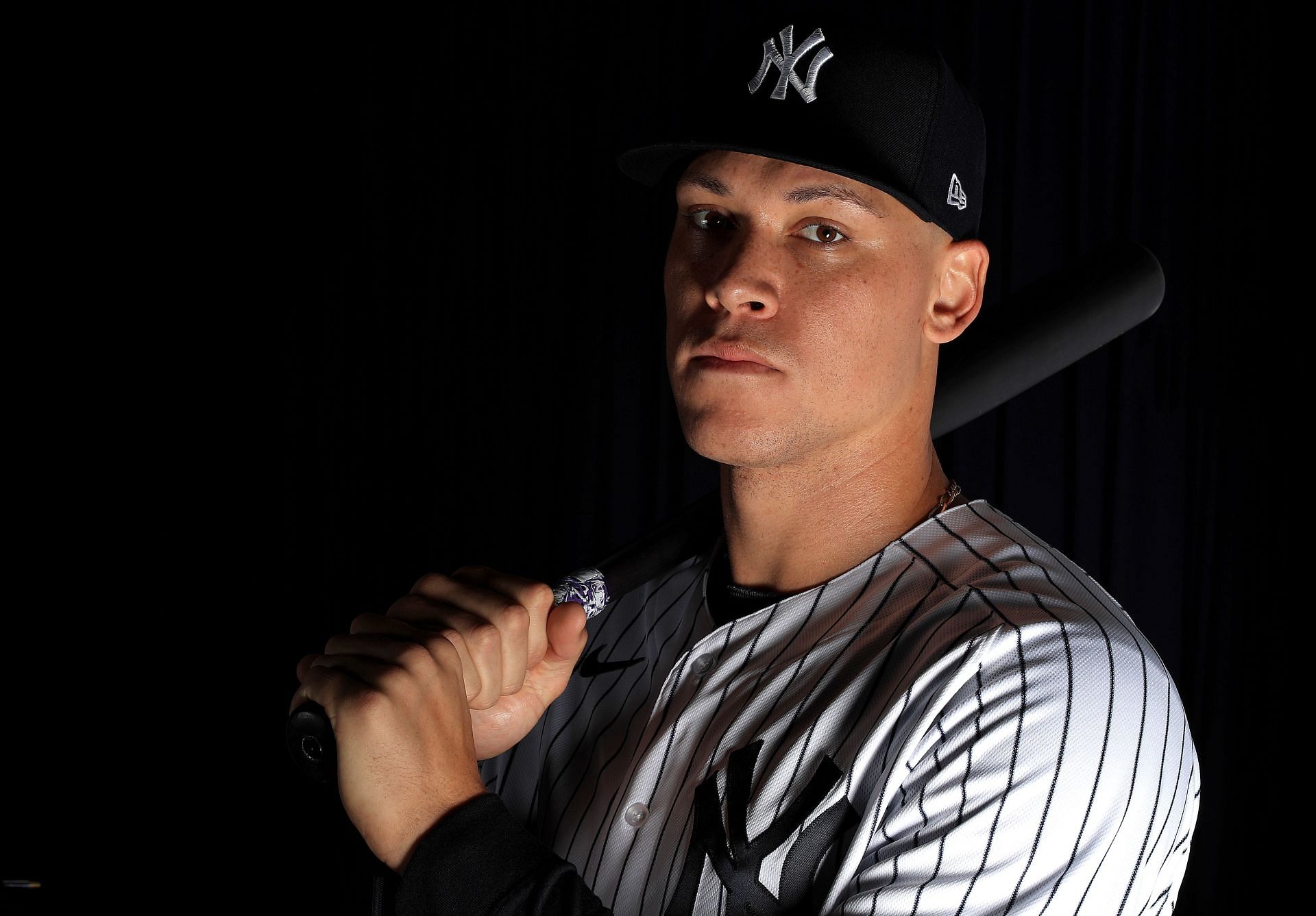 Aaron Judge of the New York Yankees greets Derek Jeter after a press  News Photo - Getty Images