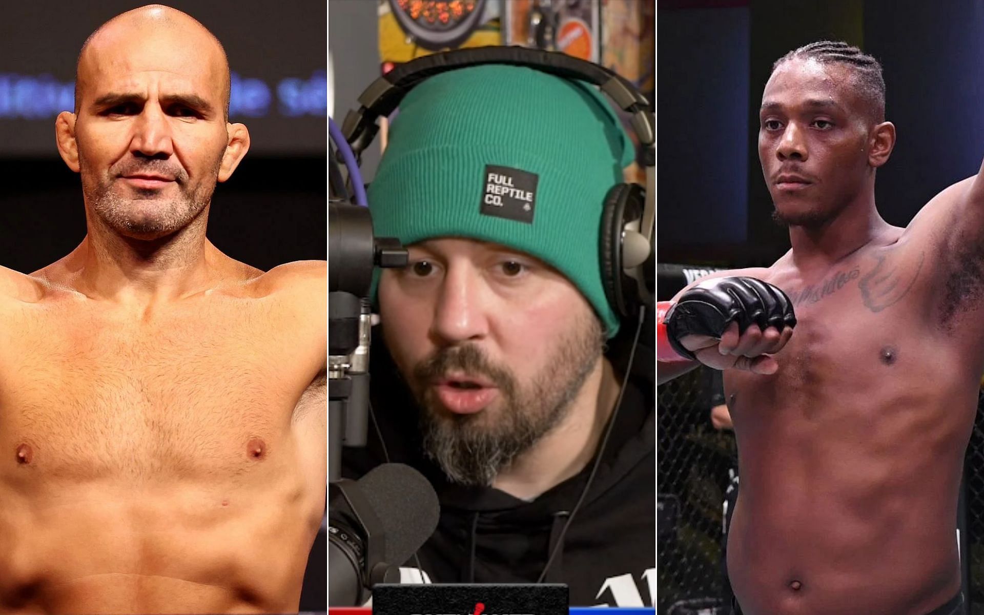 Glover Teixeira (Left), Dan Hardy (Middle), and Jamahal Hill (Right)