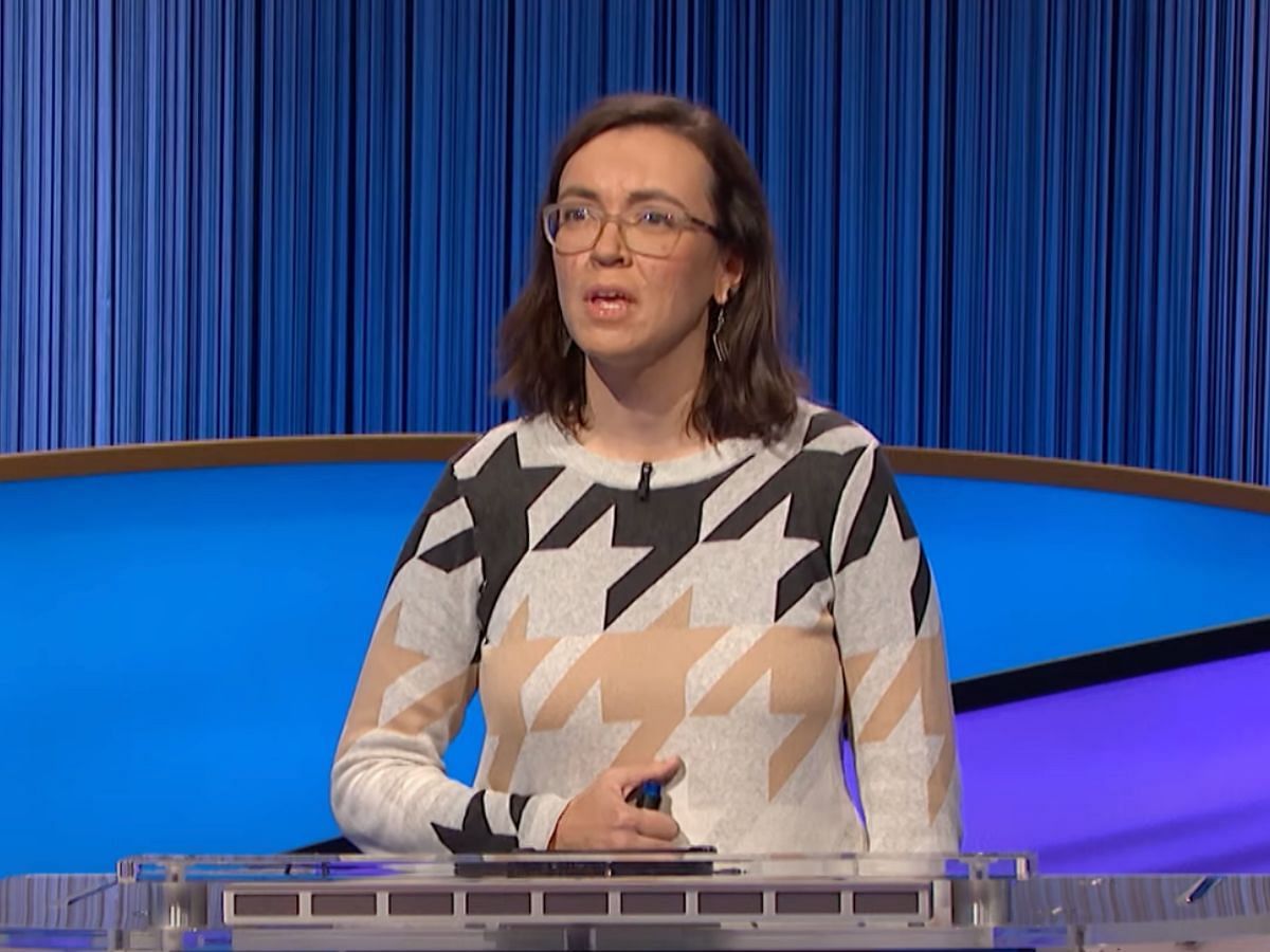 Erin Portman: Tonight&#039;s winner (Image via Jeopardy)