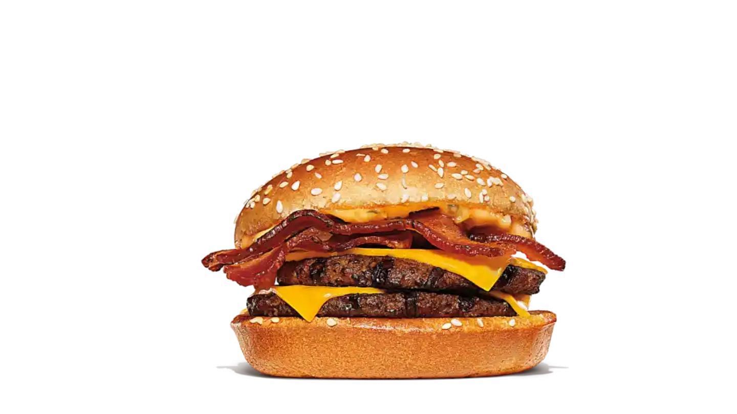 the double BK Stacker comes with two 100% original Beef Patties (Image via Burger King)