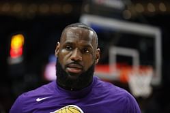 Watch: LeBron James loses it as courtside fan tells him to "get that sh*t together with that receding hairline"