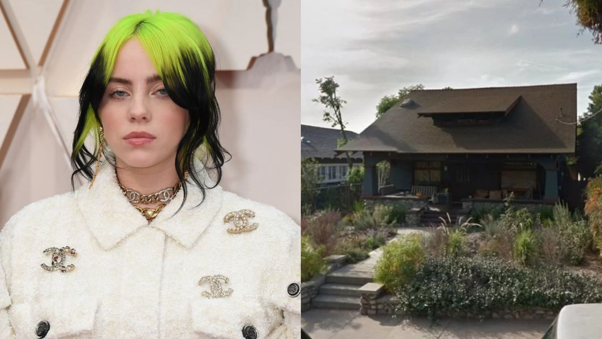 Billie Eilish, who secretly owns a $2.3 million house in Glendale, suffered a burglary in her childhood home in Highland Park, Los Angeles, on Thursday. (Image via Getty Images, velvetropes.com)