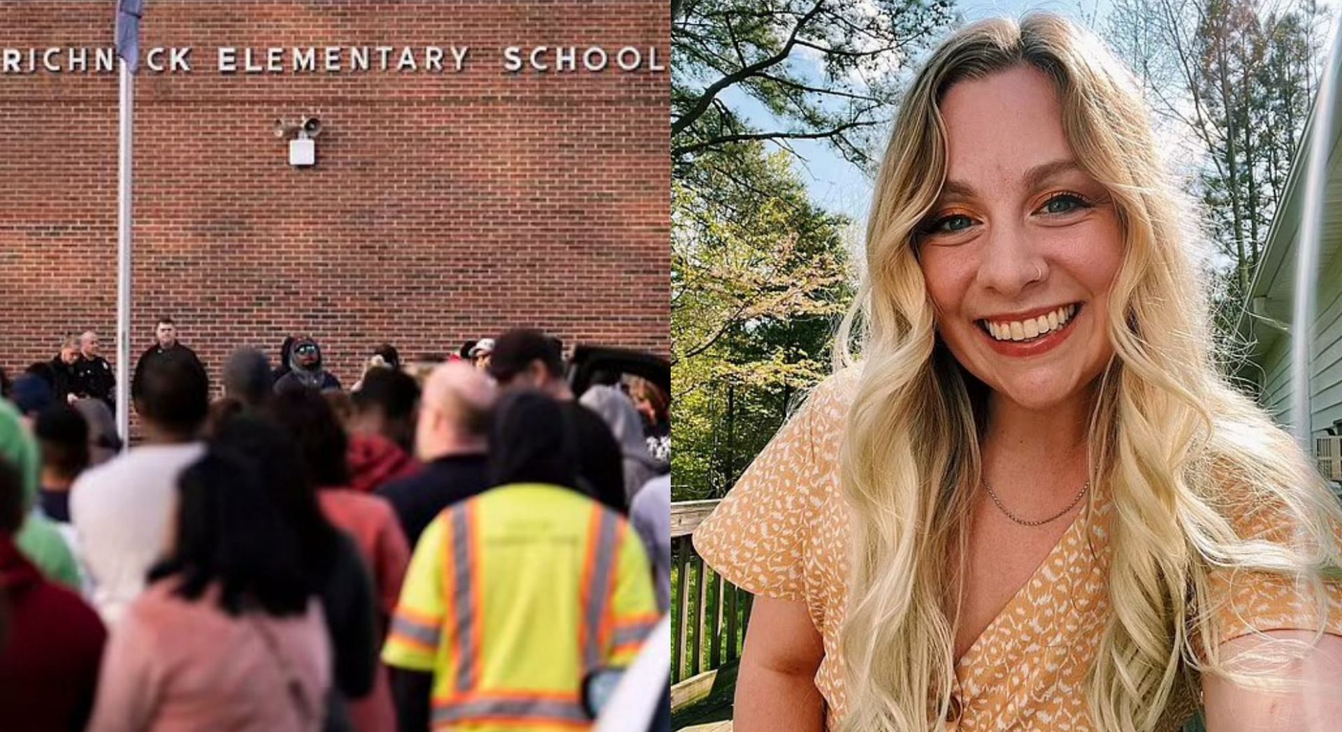 The Virginia teacher shot by a 6 year old student has been identified as Abby Zwerner (Image via Mike Sington/Twitter and Abby Zwerner/Facebook)