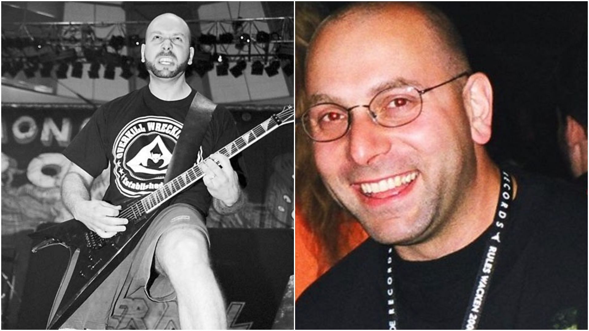 Sebastian Marion died at the age of 57. (Images via Twitter and Facebook / @vandohalen and @brucepilato)