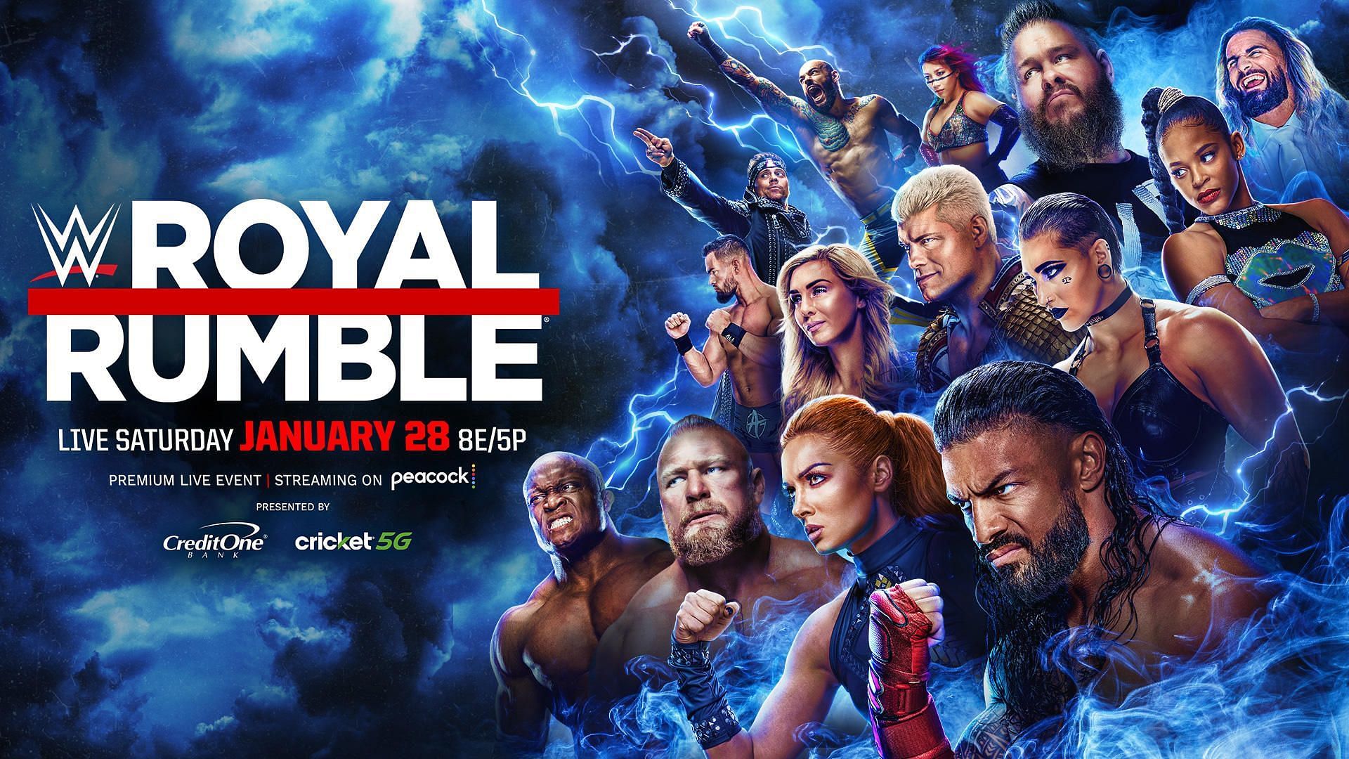 The Royal Rumble will take place on Saturday, January 28, 2023