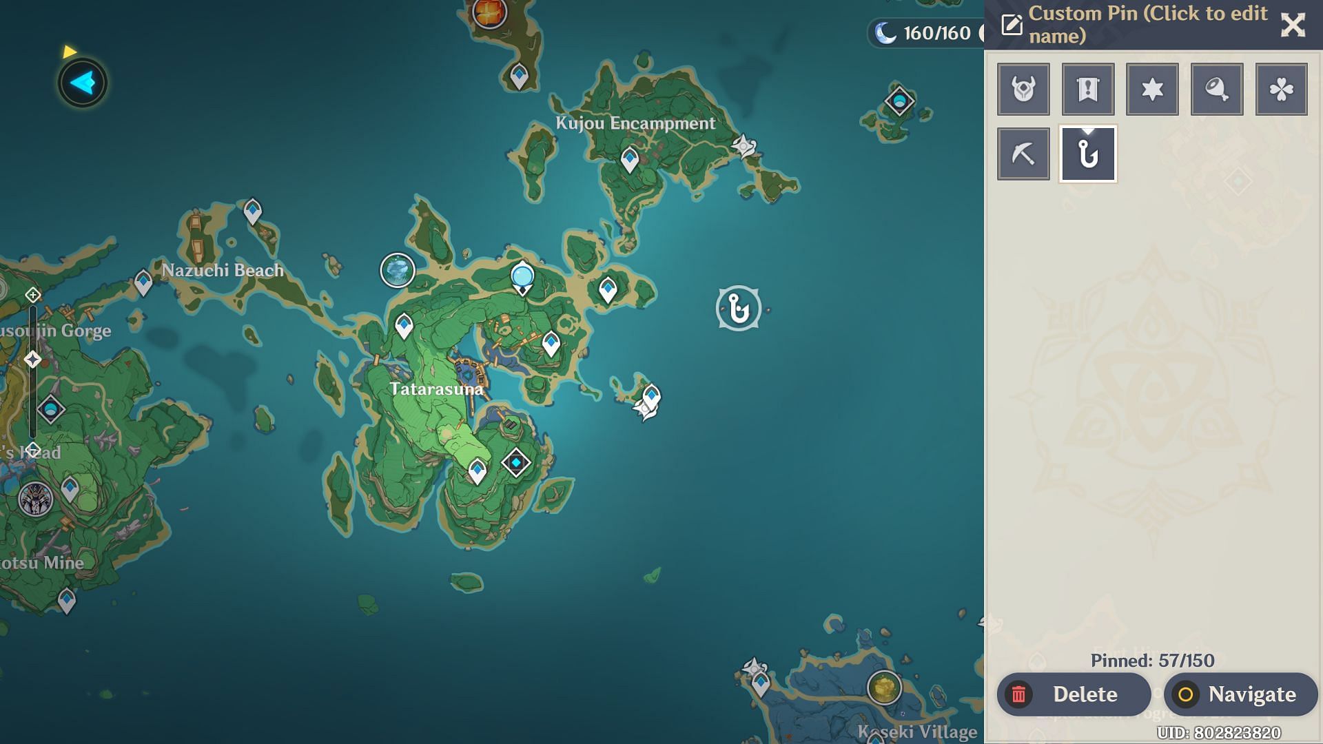 Island fishing location (Image via HoYoverse)