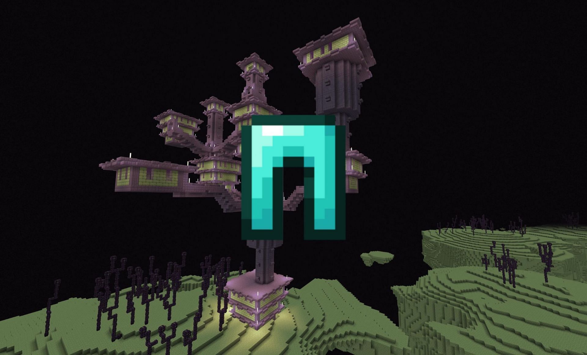 A Redditor found unbelievable leggings in the End City (Image via Minecraft Wiki)