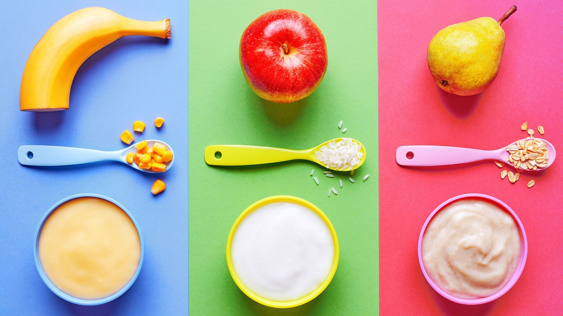 Baby food is made with multiple vegetables, fruits, and grains to ensure a proper diet (Image via Bigacis/Getty Images)