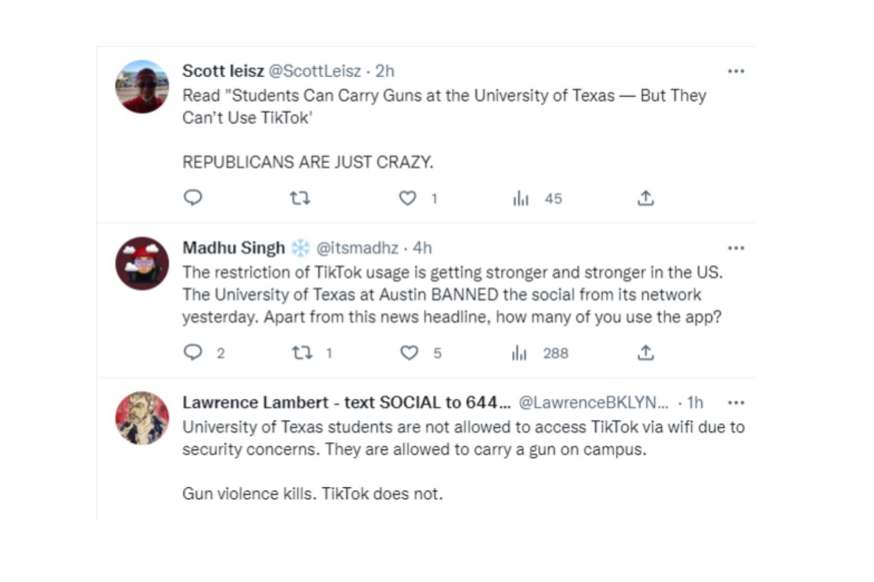 Netizens mock UT-Austin&#039;s decision (Image via Twitter)