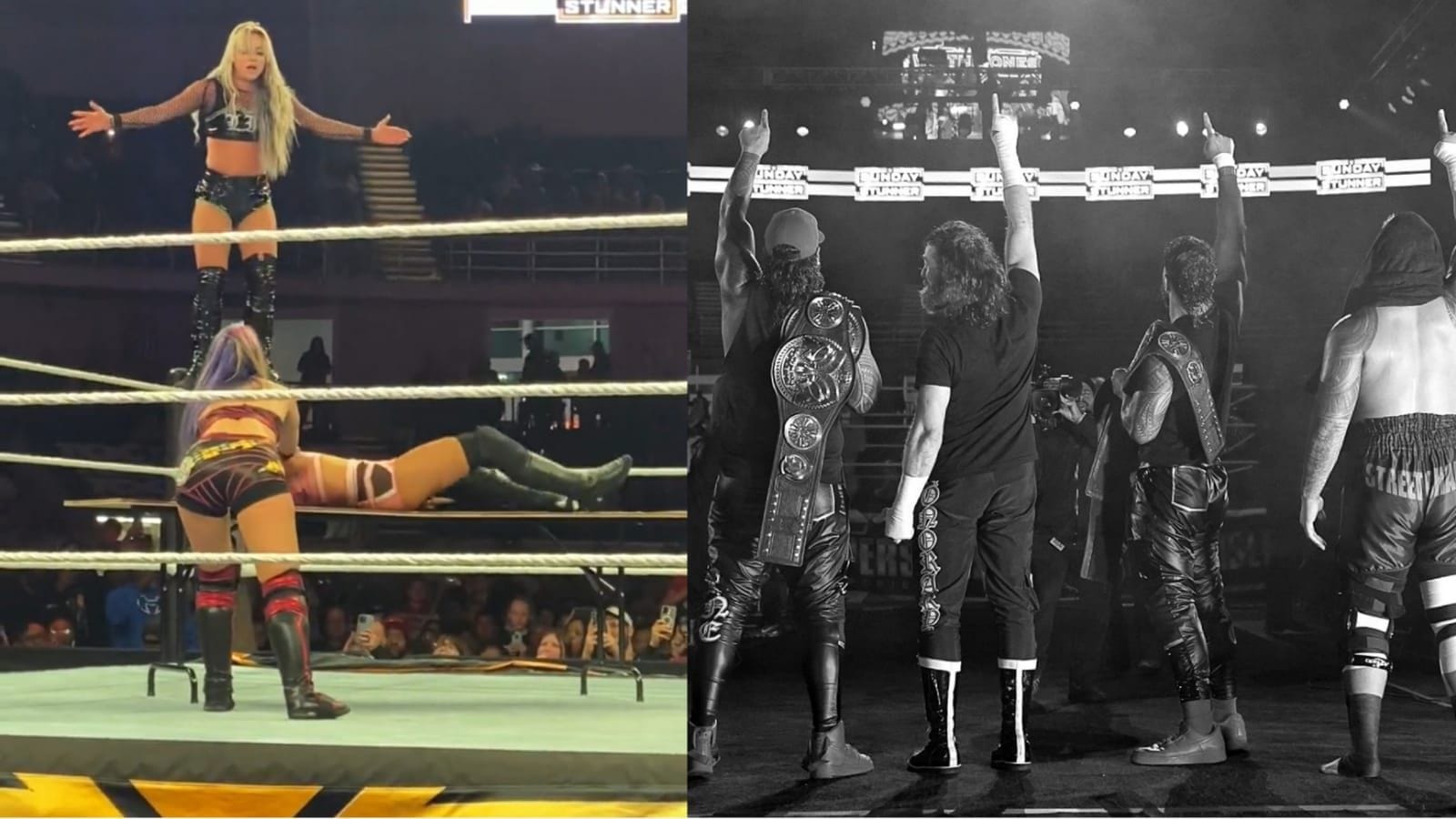 WWE Sunday Stunner Results Liv puts top heel through table, The