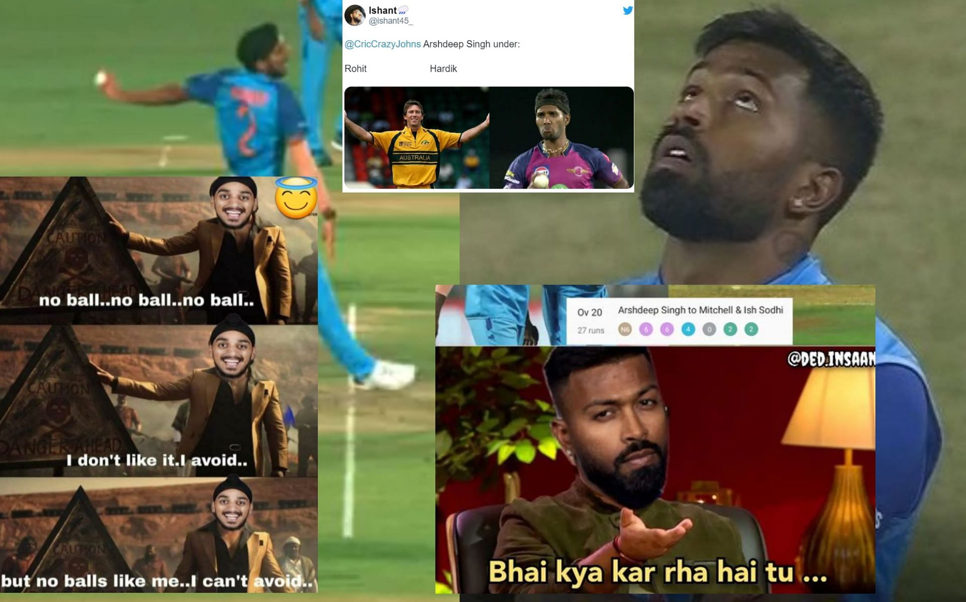 Fans troll Arshdeep Singh after his poor performance on Friday. 