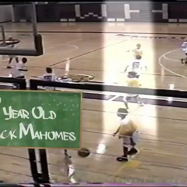 I was kind of playing up with the older kids - When an eight-year-old Patrick  Mahomes' three-pointer made him the basketball hero at his camp