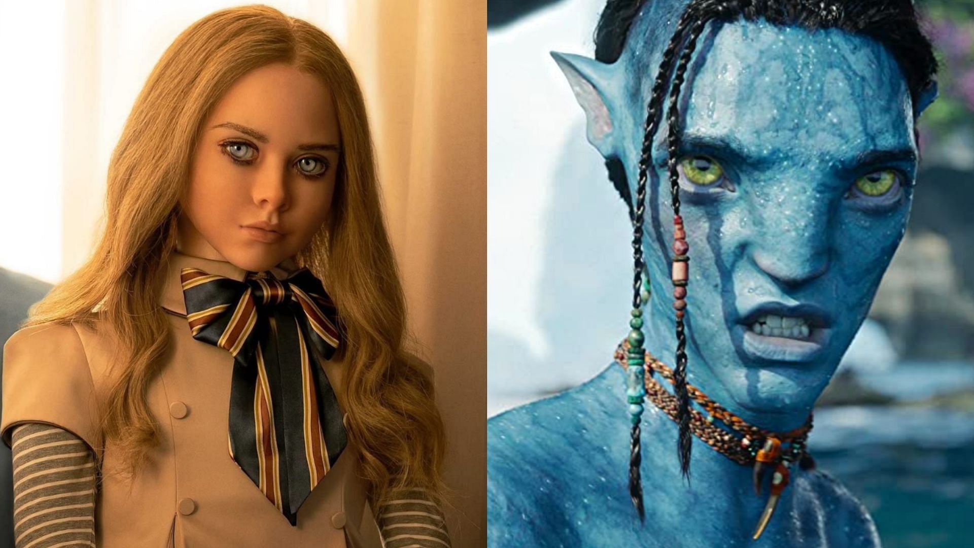  Amie Donald in M3GAN (Left) and Britain Dalton in Avatar: The Way of Water (Right) (Image via IMDb)